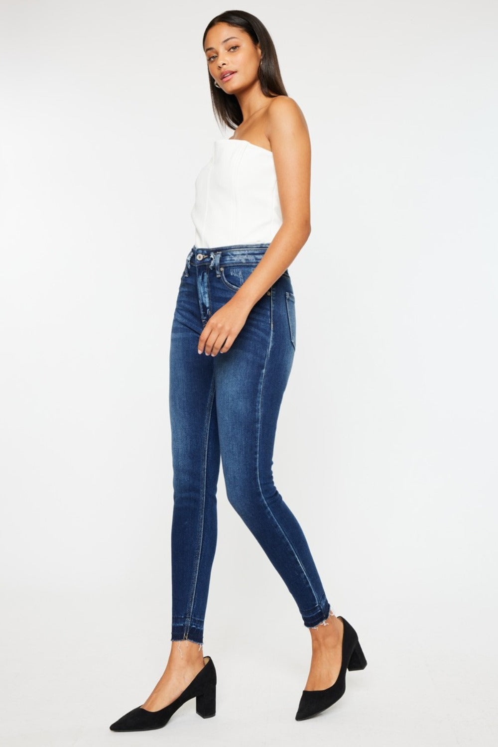 Contour Luxe Skinny Jeans side view
