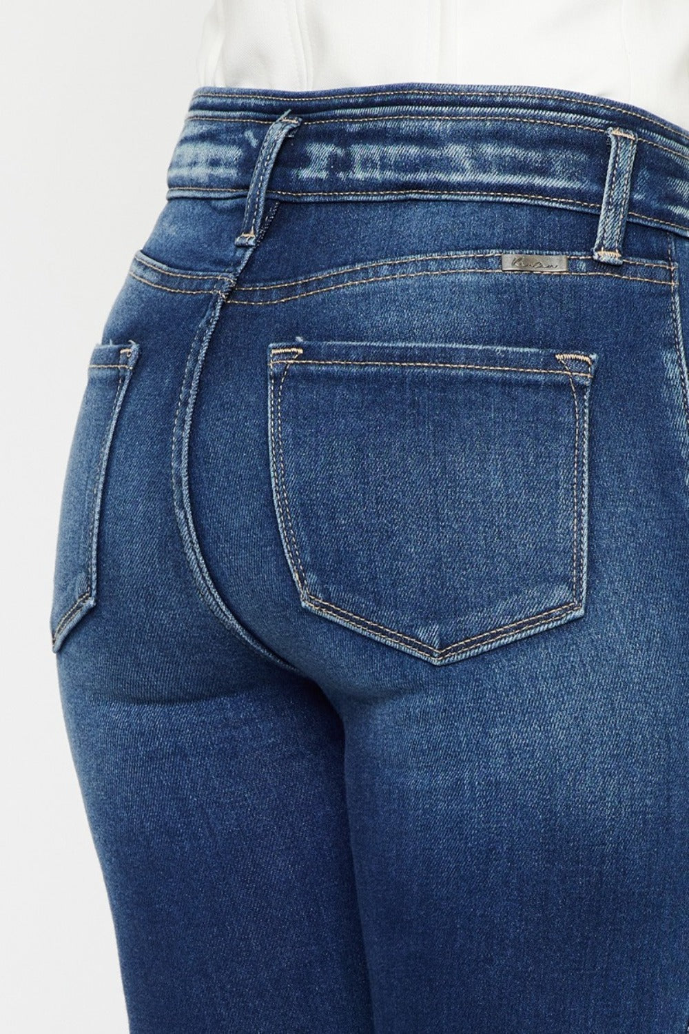 Back pocket detail of Contour Luxe Skinny Jeans