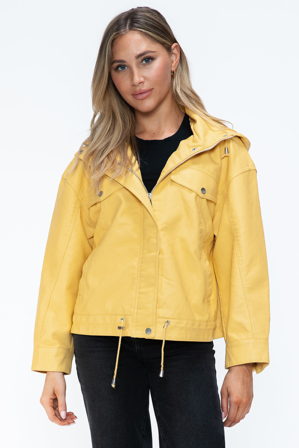 Front view of Empress of Elegance yellow jacket