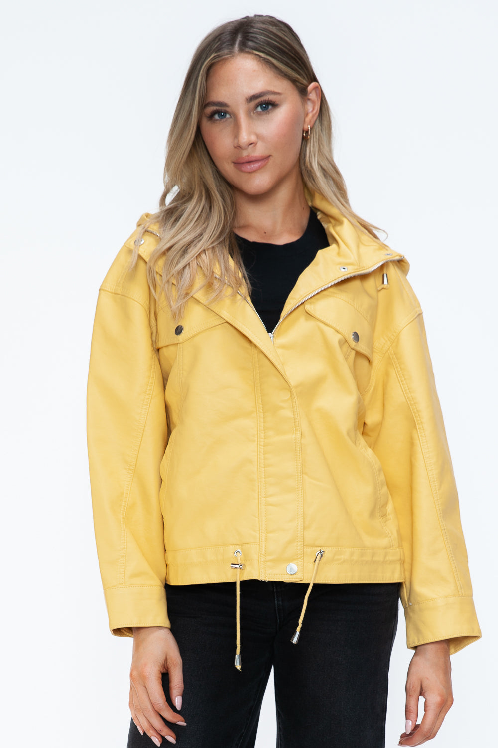 Front view of Empress of Elegance yellow jacket
