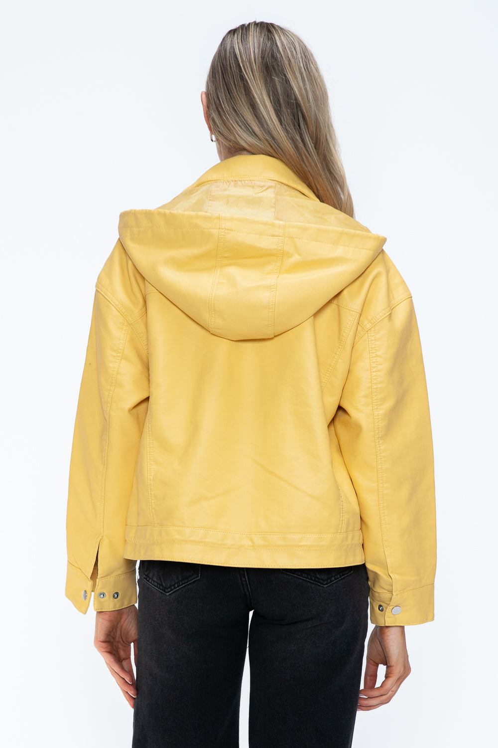 Back view of Empress of Elegance yellow jacket