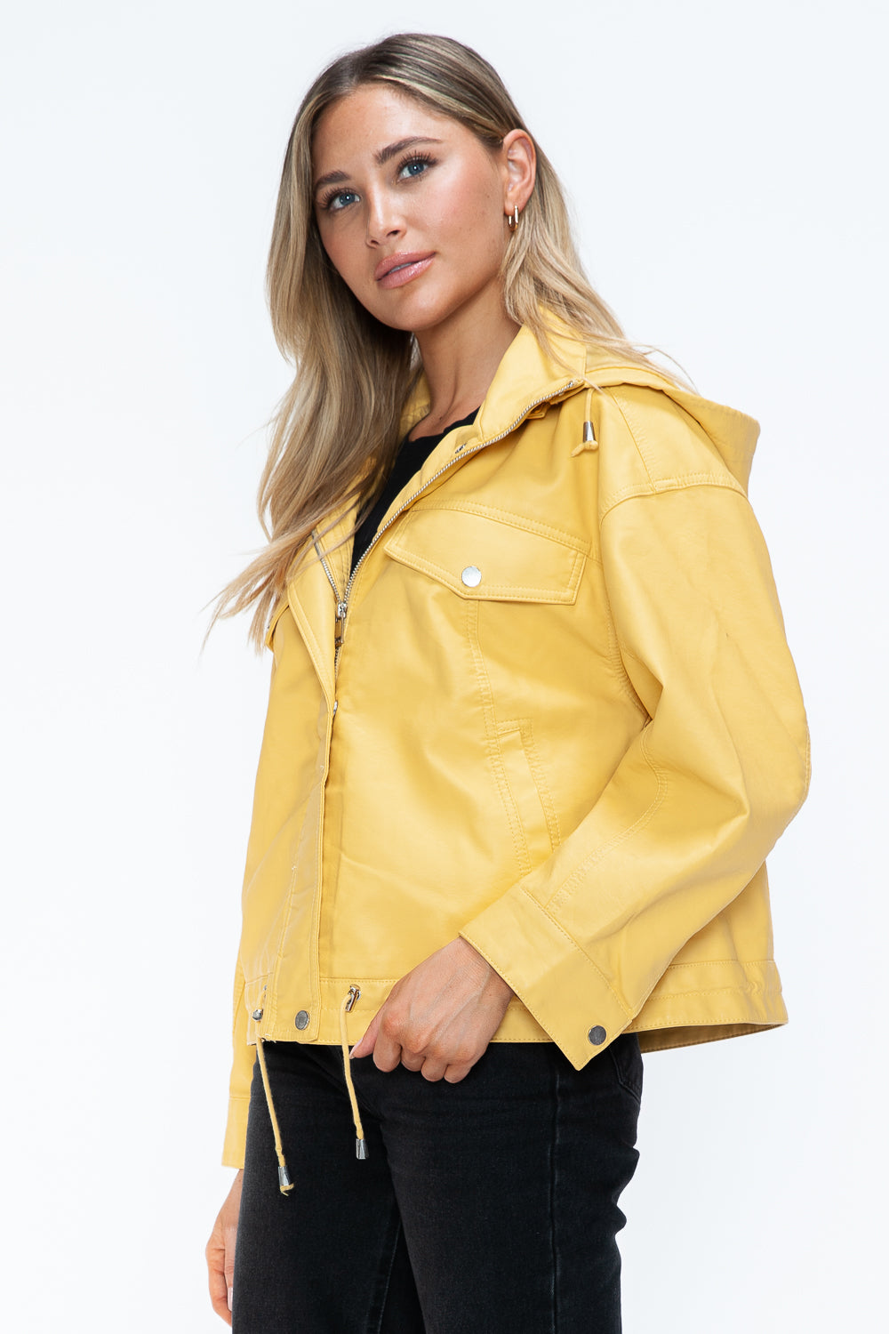 Side view of Empress of Elegance yellow jacket