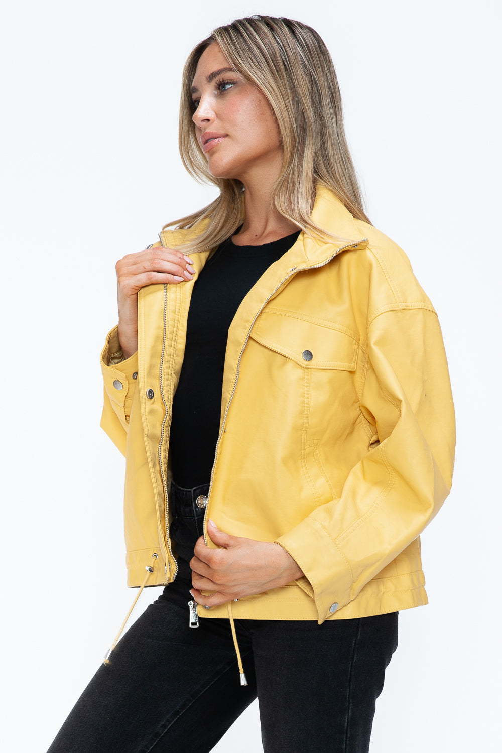 Side view of Empress of Elegance yellow jacket