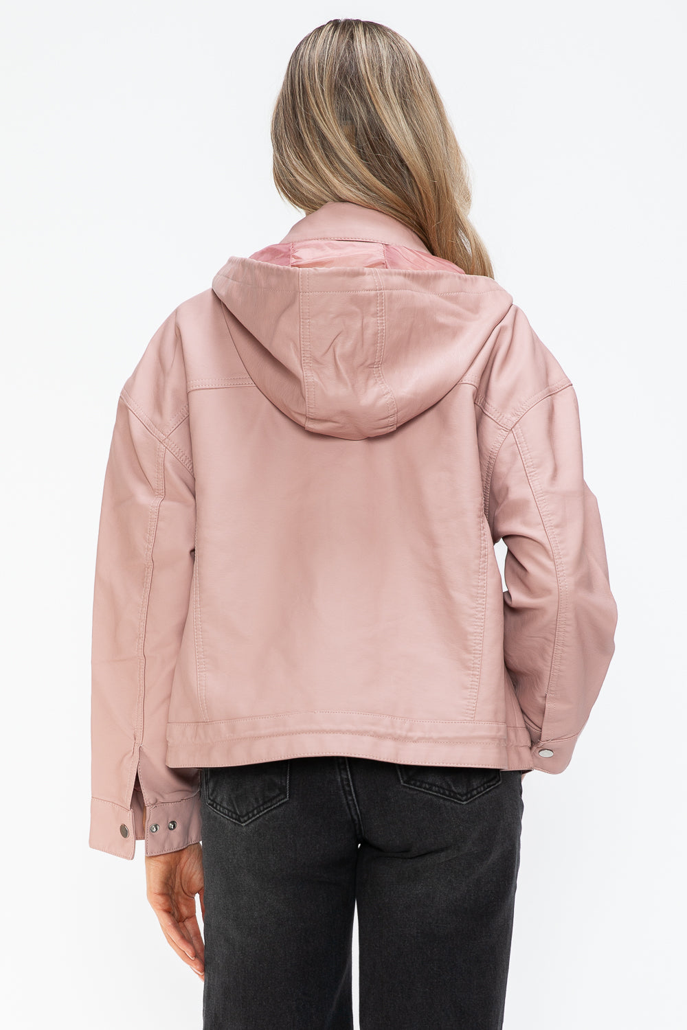 Pink Urban Luxe Statement Jacket, back view