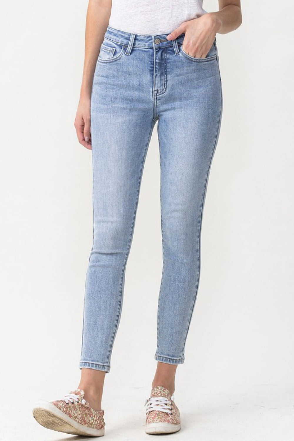 Lovervet Full Size Talia High Rise Crop Skinny Jeans | - CHANELIA