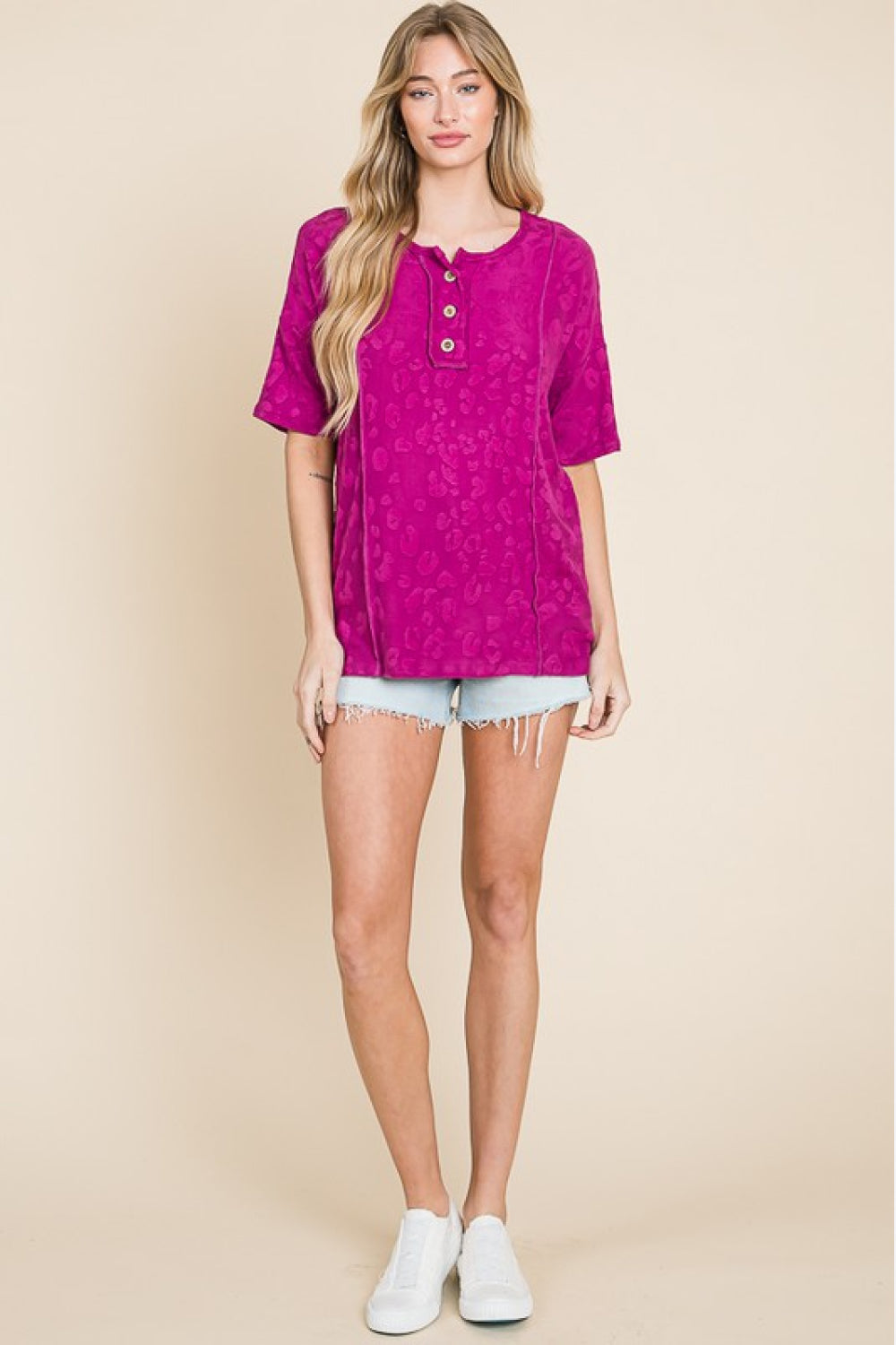 BOMBOM At The Fair Animal Textured Top | - CHANELIA