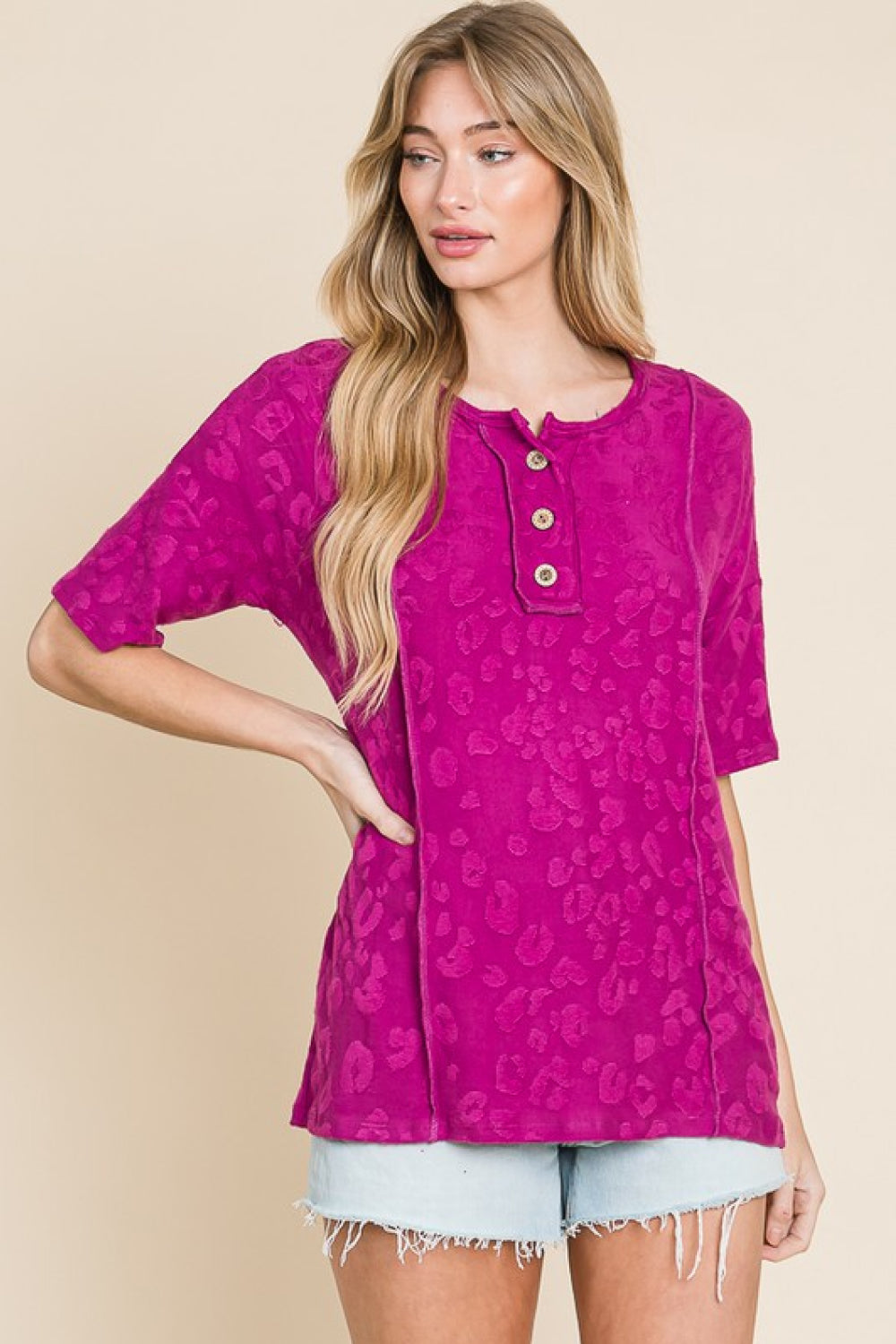 BOMBOM At The Fair Animal Textured Top | - CHANELIA
