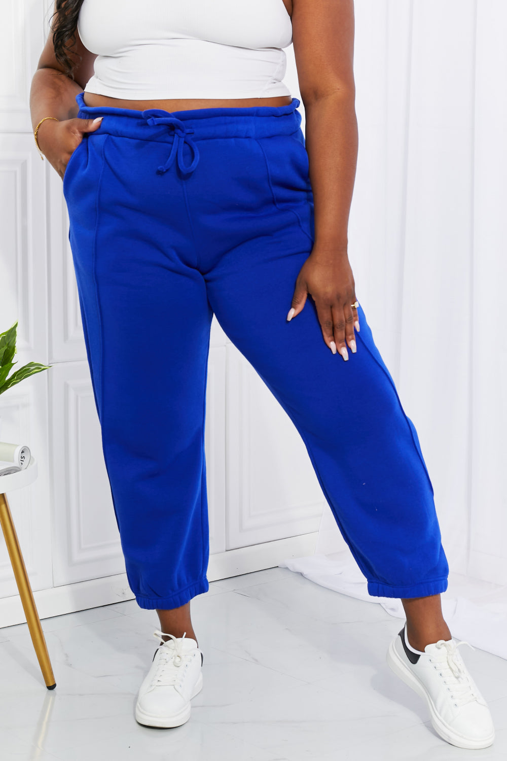 Zenana Full Size Can't Stop Me Paperbag Waist Joggers | - CHANELIA