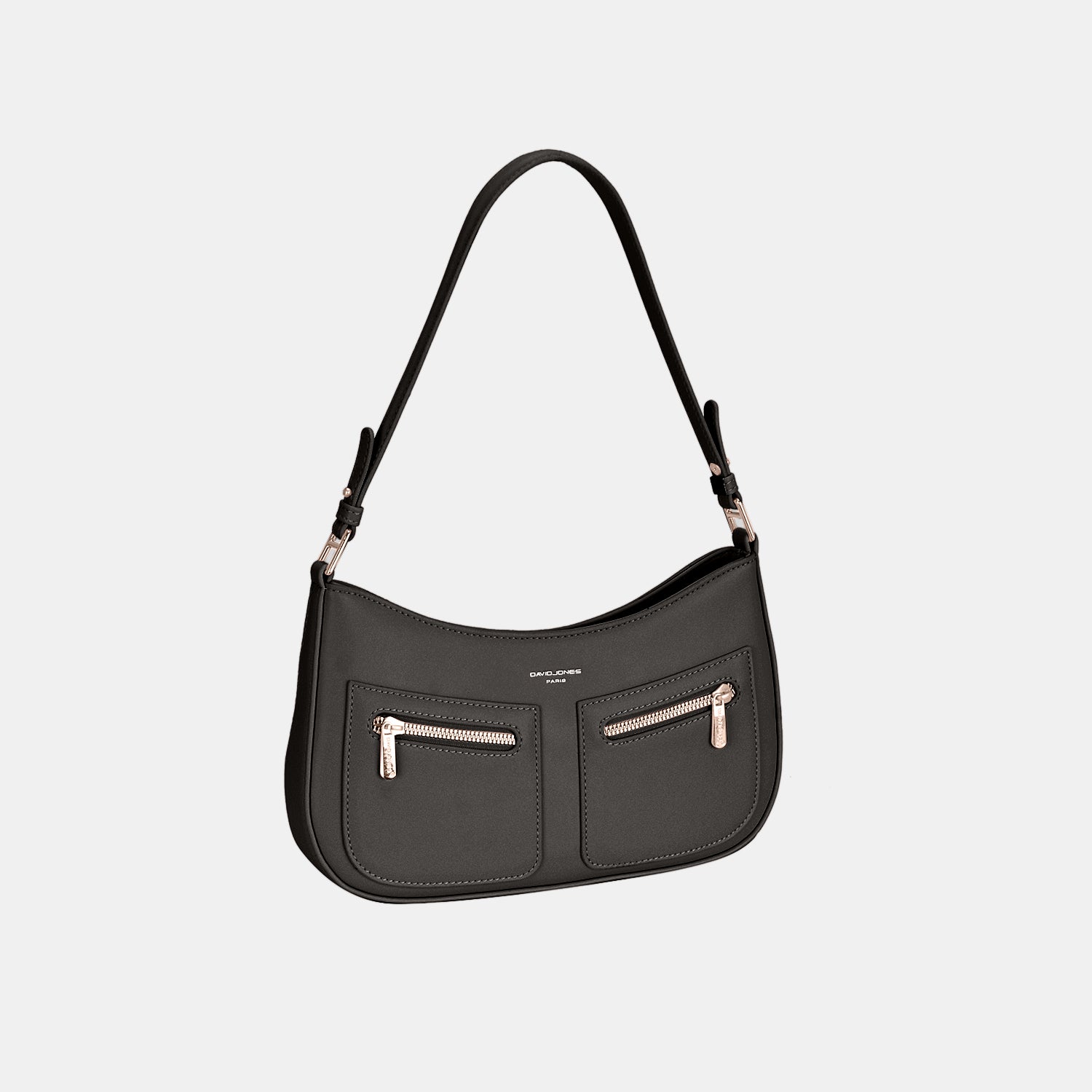 Front Double Zip Design PU Leather Shoulder Bag | Shoulder Bag - CHANELIA