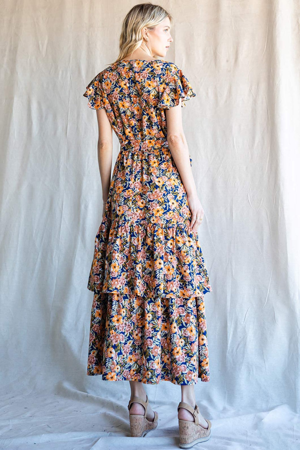 Cotton Bleu by Nu Label Floral Ruffled Midi Dress | Dress - CHANELIA