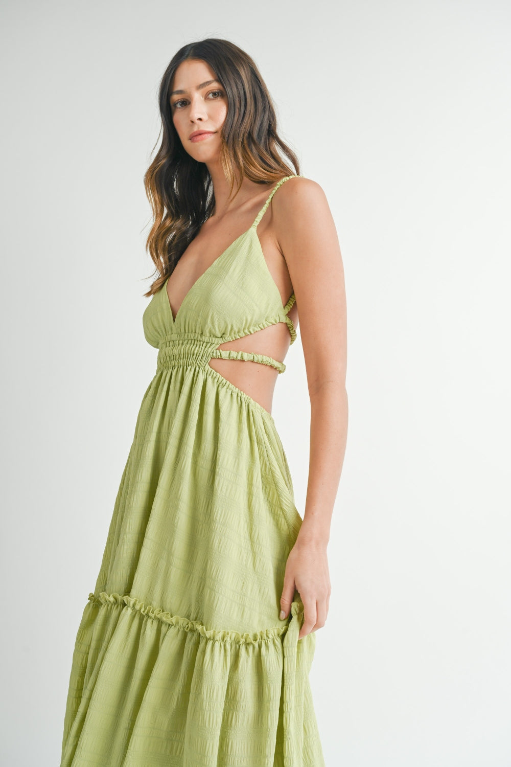 MABLE Cutout Waist Backless Maxi Dress | Dress - CHANELIA