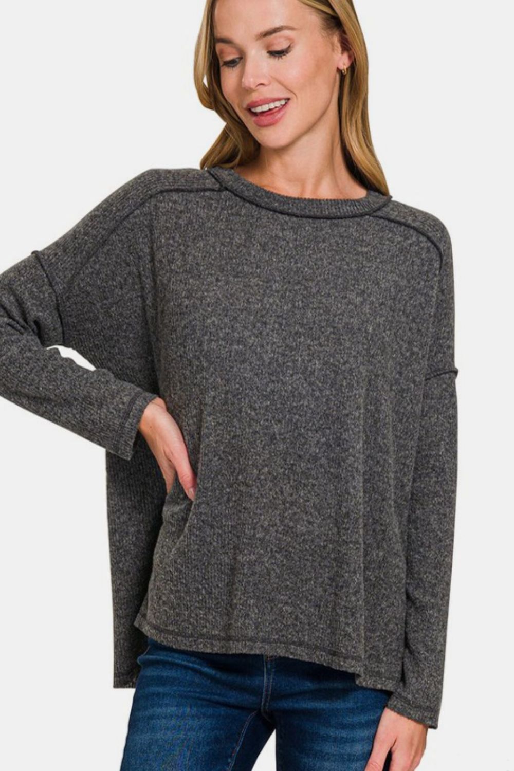 Ebonie Exposé Seamline Pullover front view