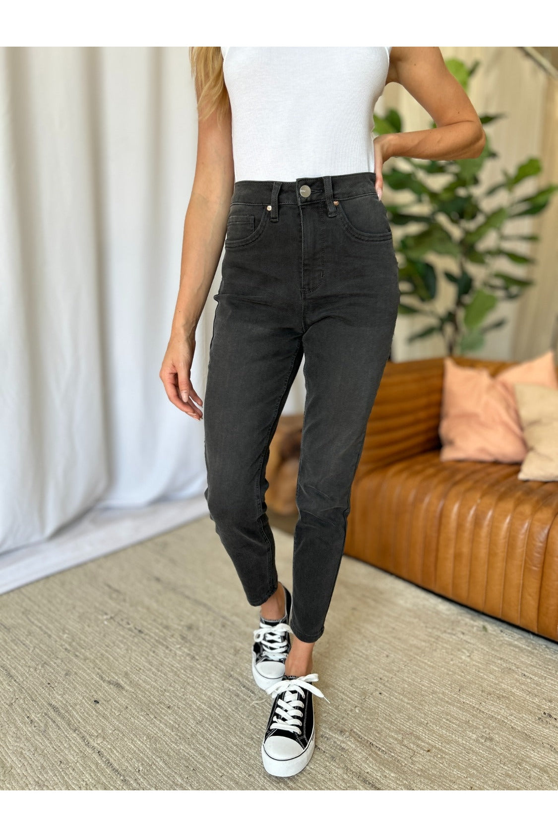 High Rise Tummy Control Skinny Jeans