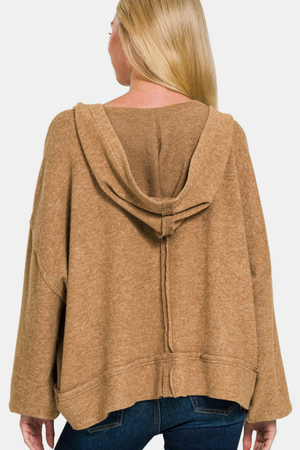 Velour Éclat Statement Hoodie back view