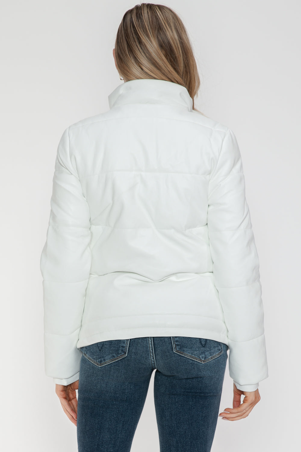 Back view of white Velours Éclat Jacket