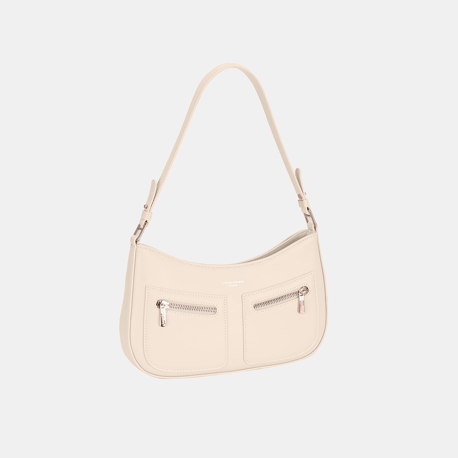 Front Double Zip Design PU Leather Shoulder Bag | Shoulder Bag - CHANELIA