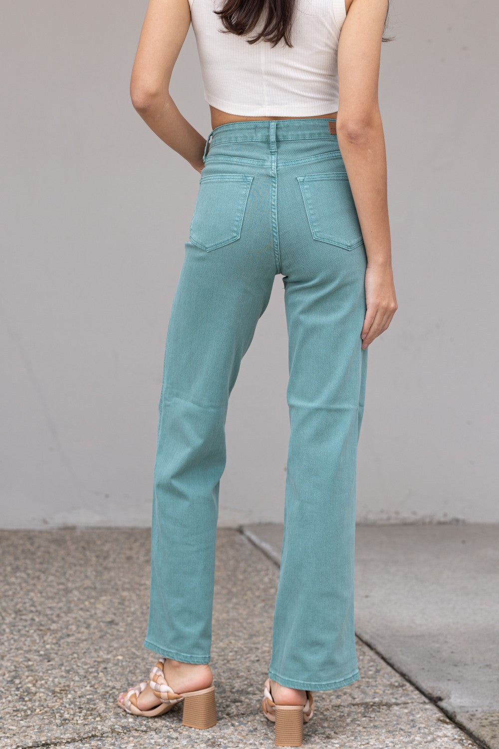Judy Blue Full Size Straight Leg Pocket Jeans | - CHANELIA
