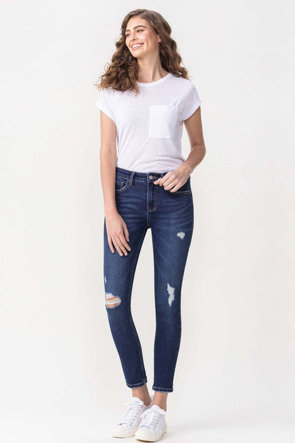Chelsea: Midrise Crop Skinny Jeans | Jeans - CHANELIA
