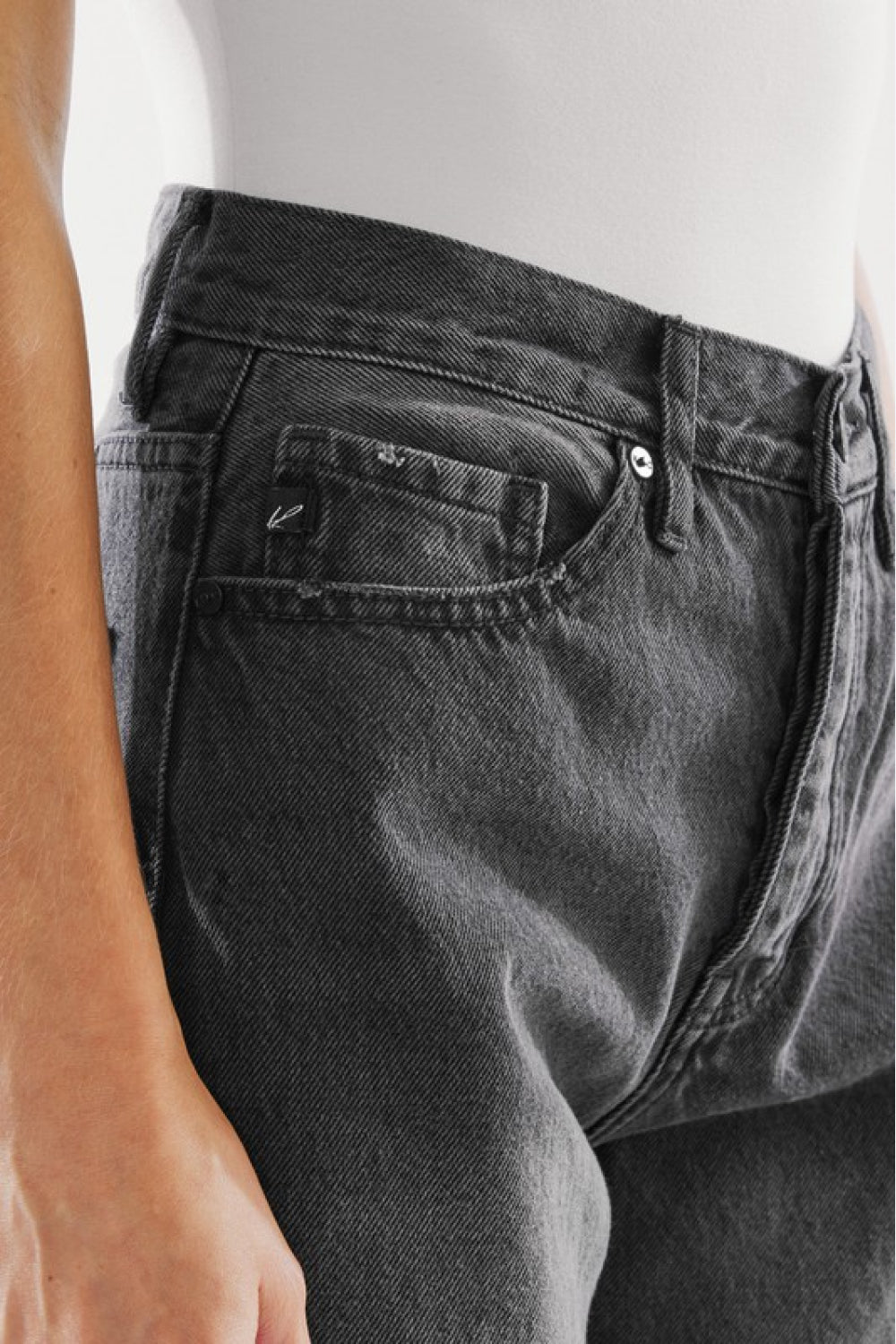 Kancan High Waist Distressed Knee Jeans | Jeans - CHANELIA