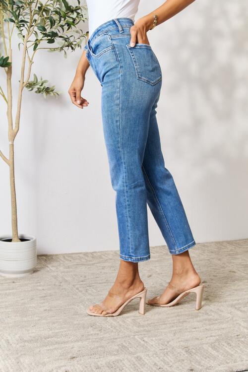 BAYEAS Full Size High Waist Straight Jeans | Jeans - CHANELIA
