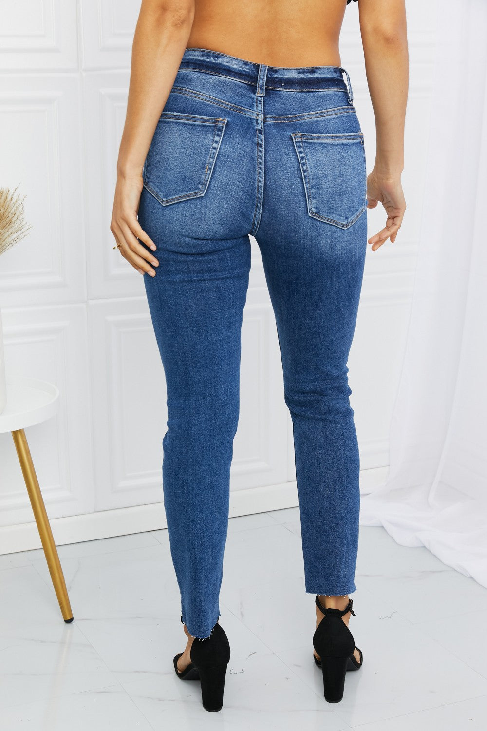 Cool & Casual: Raw Hem Cropped Jeans | Jeans - CHANELIA