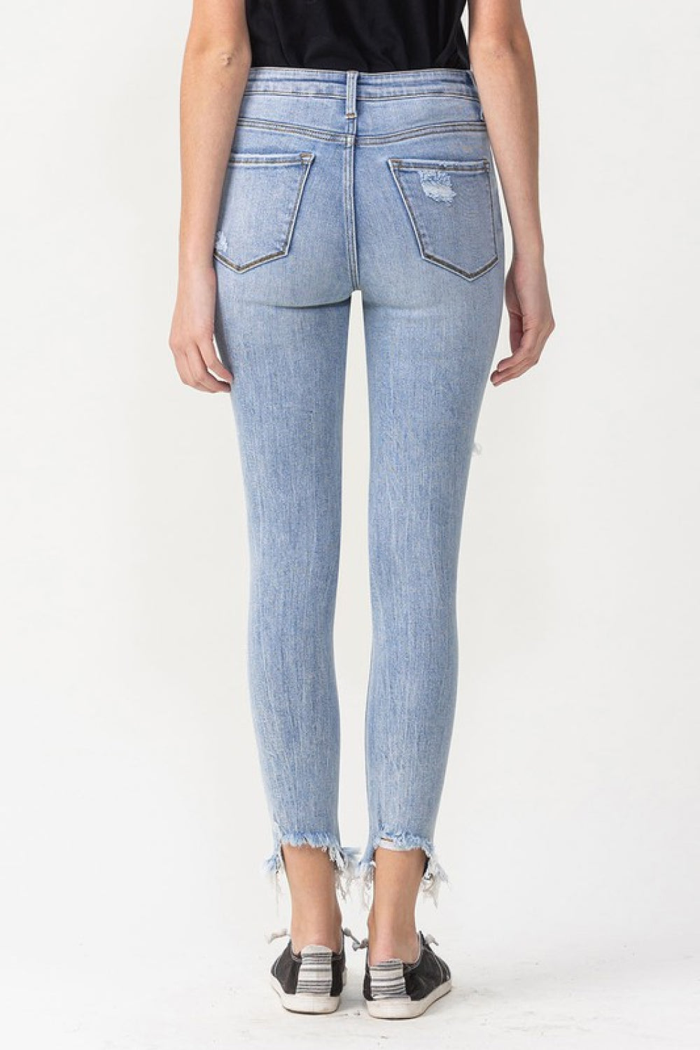 Lovervet Full Size Lauren Distressed High Rise Skinny Jeans | - CHANELIA