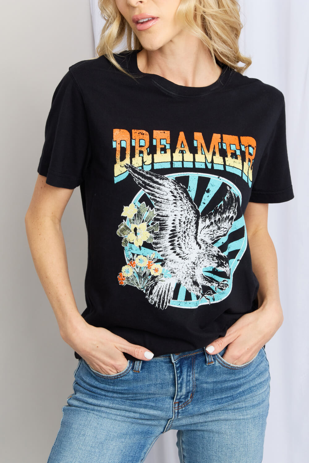 Full Size DREAMER Graphic T-Shirt | Tees - CHANELIA