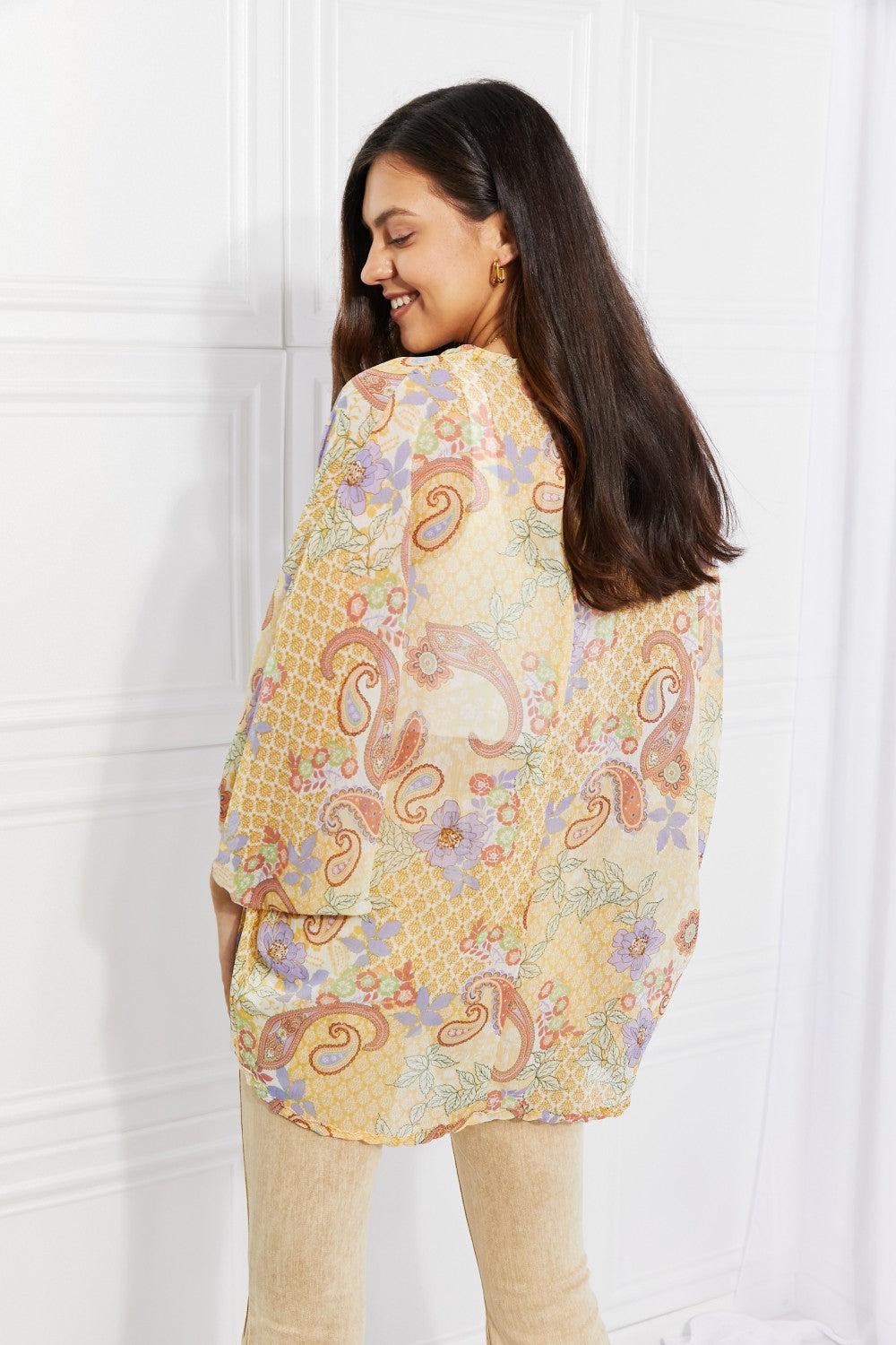 Culture Code Full Size Lasting Love Paisley Kimono | - CHANELIA