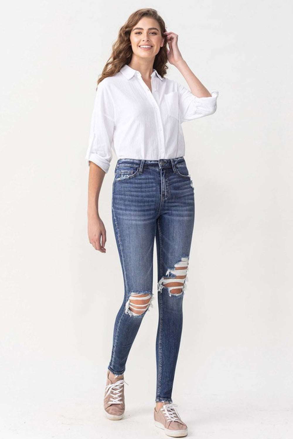 Lovervet Hayden Full Size High Rise Skinny | - CHANELIA