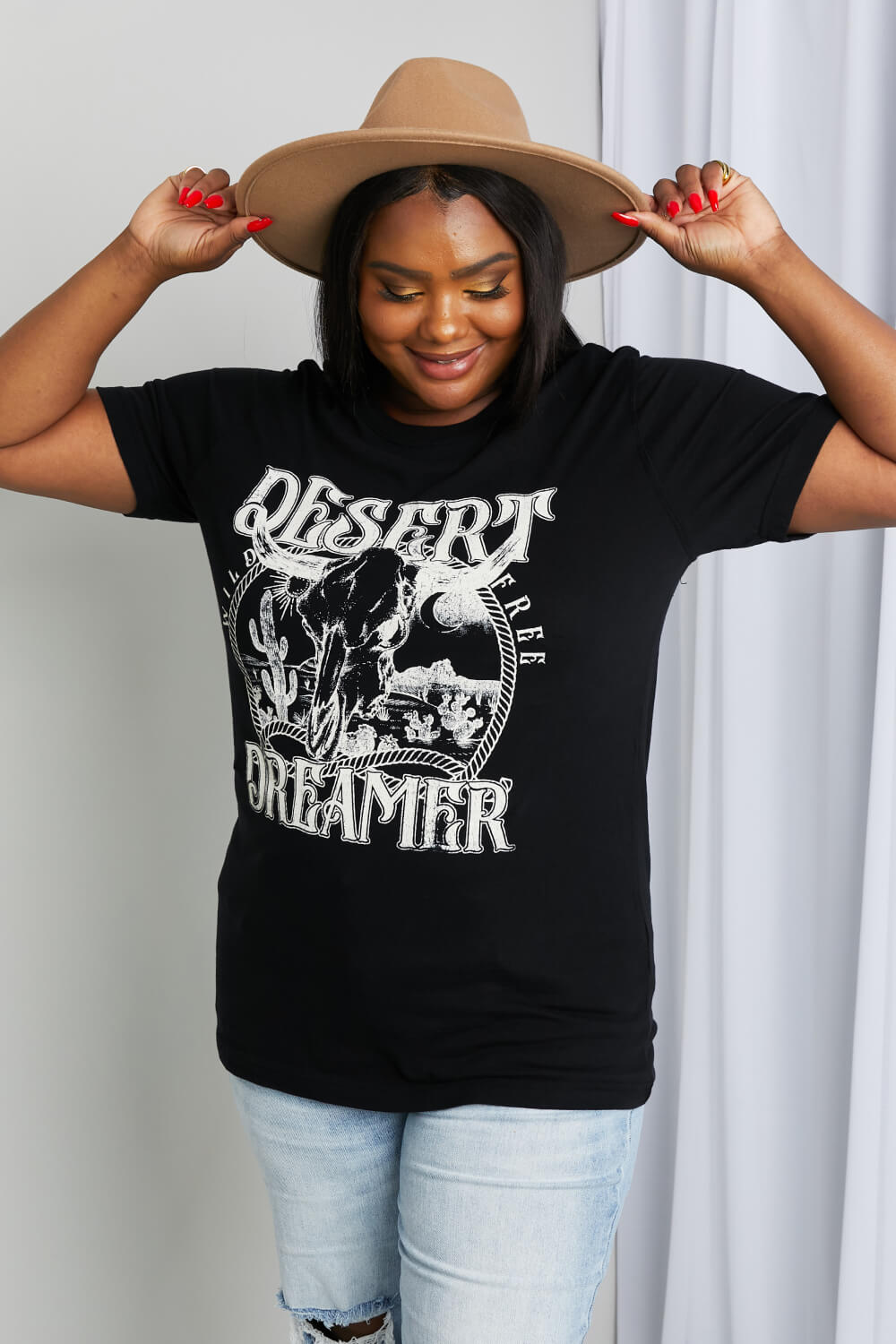 mineB Full Size DESERT DREAMER Graphic Tee | Tees - CHANELIA