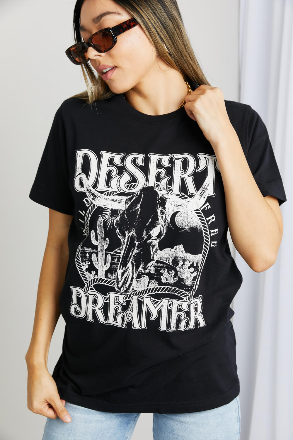 mineB Full Size DESERT DREAMER Graphic Tee | Tees - CHANELIA