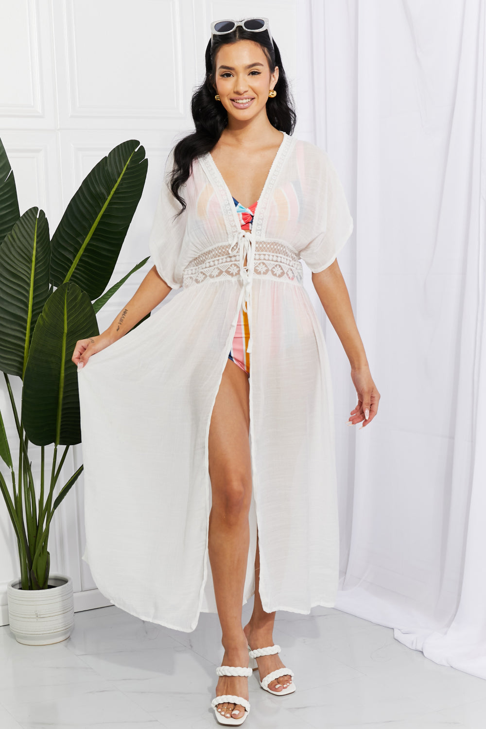 Marina West Swim Sun Goddess Tied Maxi Cover-Up | - CHANELIA