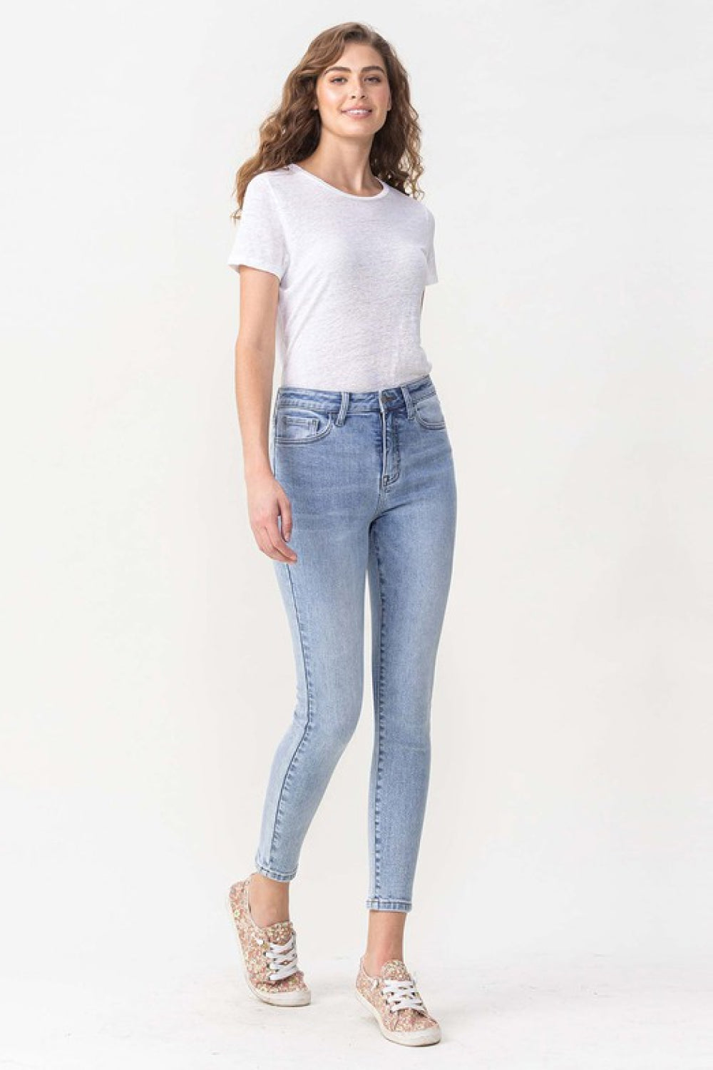 Lovervet Full Size Talia High Rise Crop Skinny Jeans | - CHANELIA