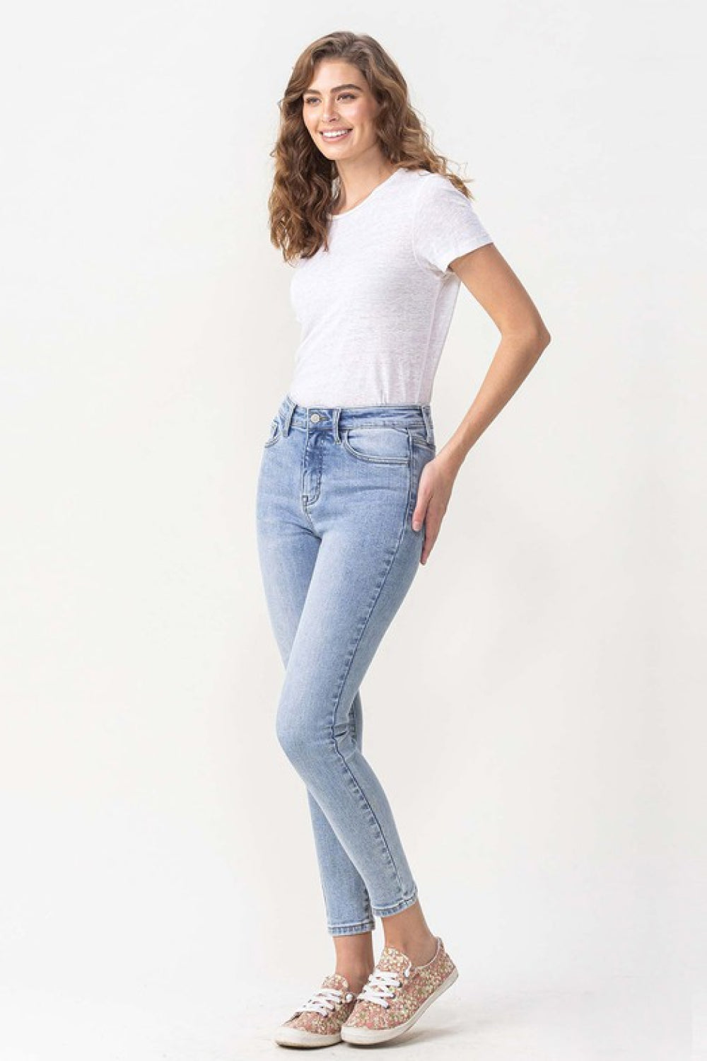 Lovervet Full Size Talia High Rise Crop Skinny Jeans | - CHANELIA