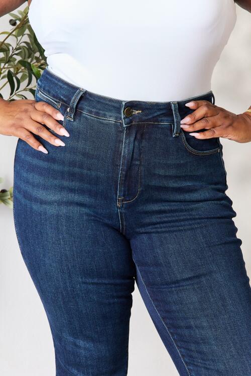 BAYEAS Full Size Raw Hem Straight Jeans | Jeans - CHANELIA