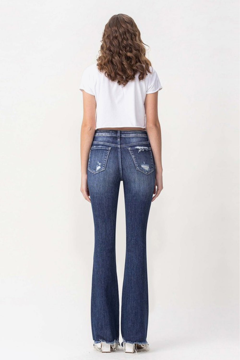 Vervet by Flying Monkey Luna Full Size High Rise Flare Jeans | - CHANELIA