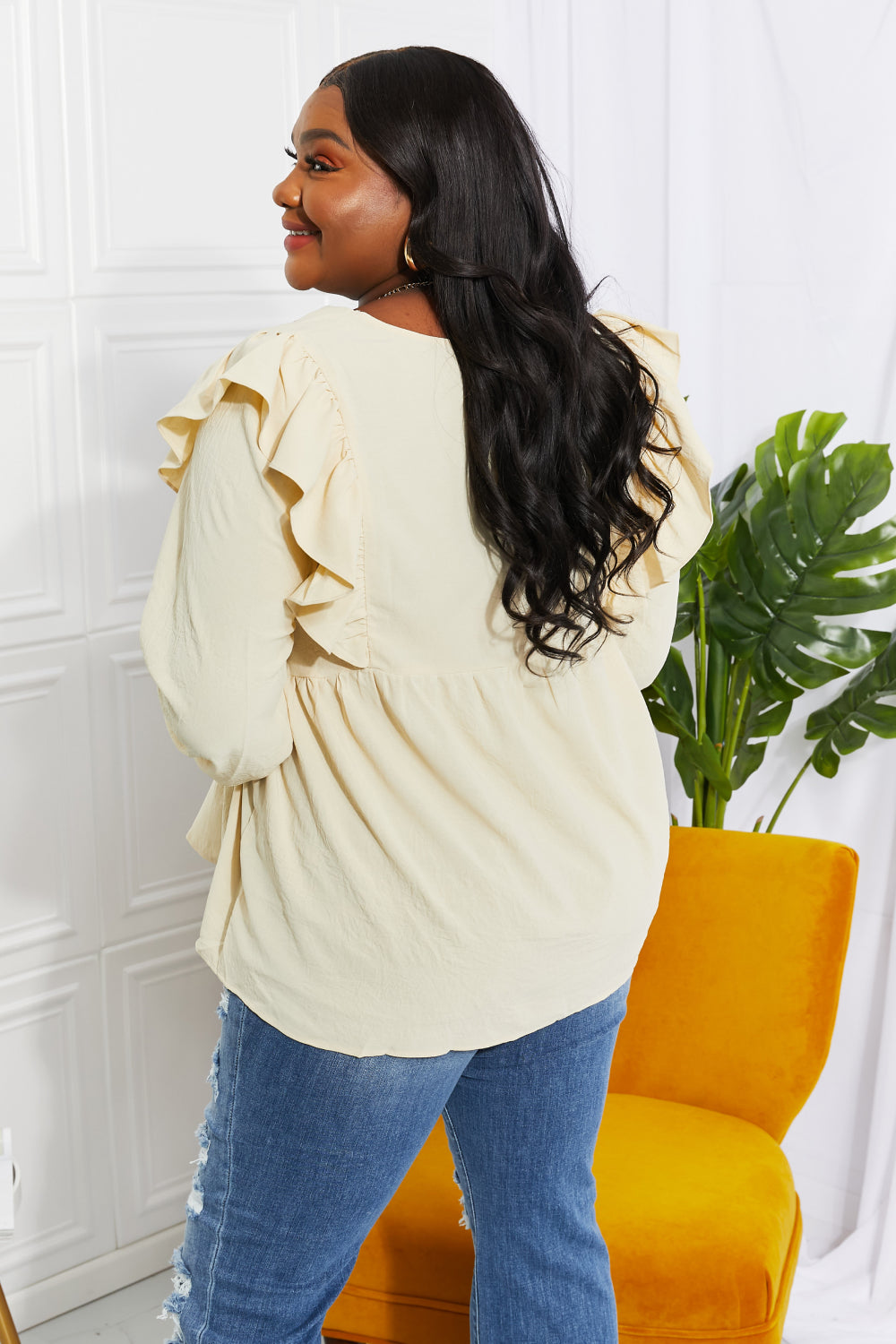 ODDI Full Size Just Like Mama Embroidered Blouse | - CHANELIA