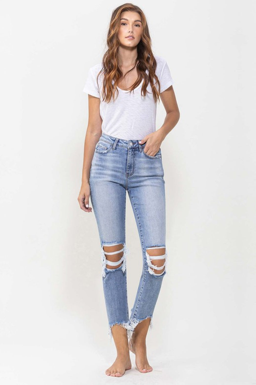 Courtney: Super High Rise Kick Flare Jeans | Jeans - CHANELIA