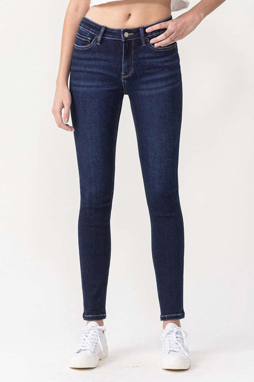 Vervet by Flying Monkey Sequoia Full Size Midrise Ankle Skinny Jeans | - CHANELIA